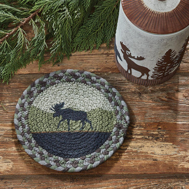 Moose Braided Trivet Set of 6 - Park Designs - The Fox Decor